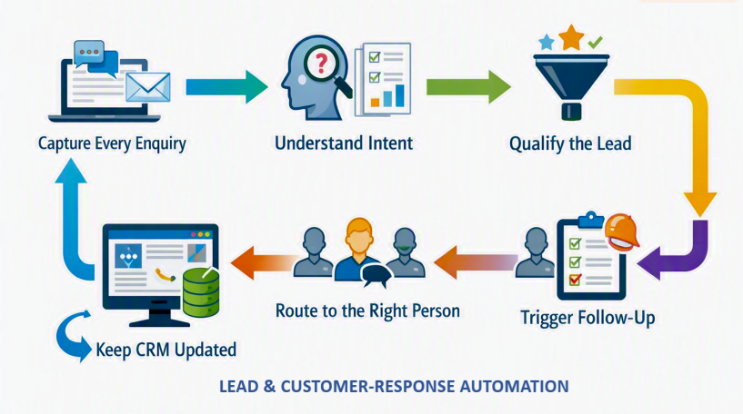 Lead and customer-response automation process